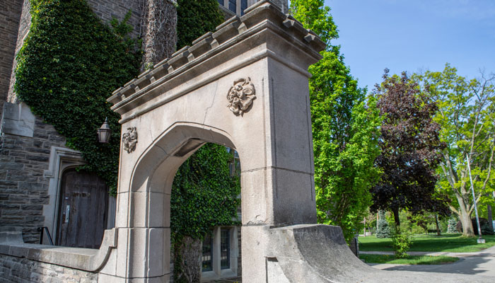 An archway at McMaster University