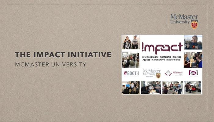 the impact initiative at mcmaster university