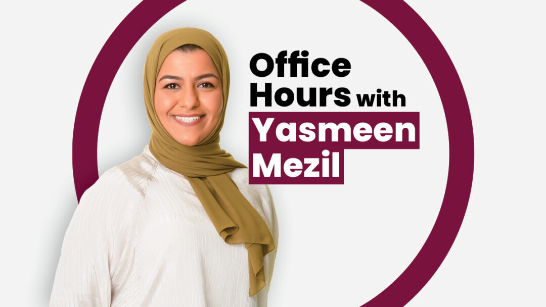 Yasmeen Mezil in a composite image for the series “Office Hours”