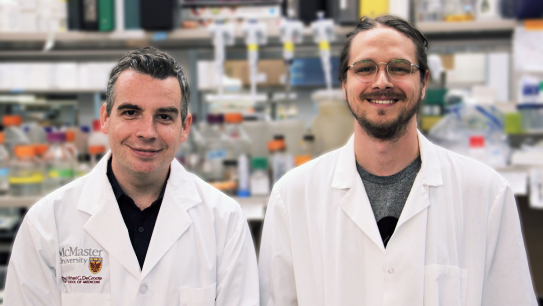 A headshot of John Whitney and Nathan Bullen, the experts featured in this story. John and Nathan are photographed in a laboratory.