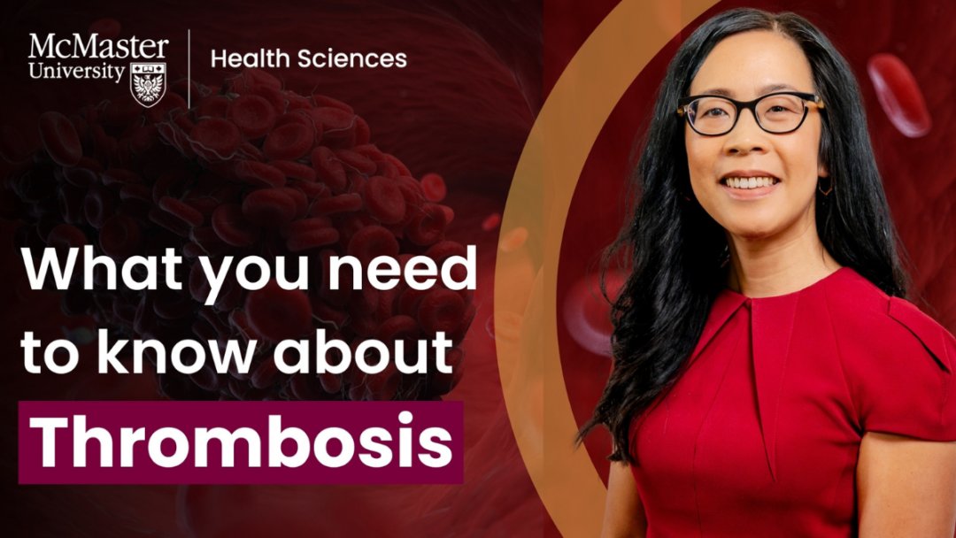 Wendy Lim, with text to the left of her image: What you need to know about thrombosis