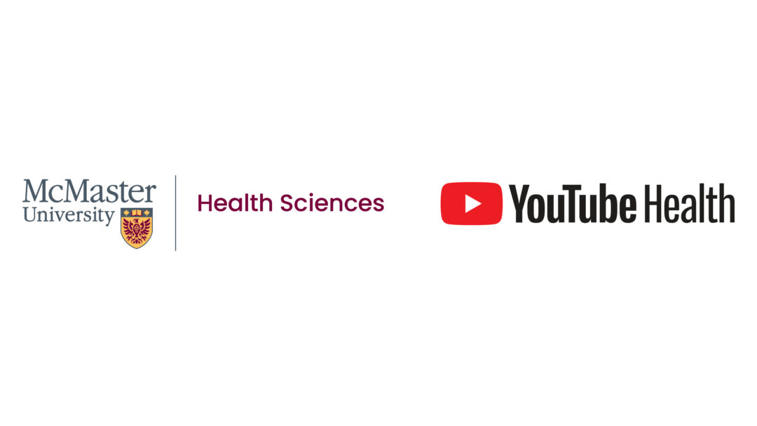 Composite image of the logos for McMaster's Faculty of Health Sciences and YouTube Health.